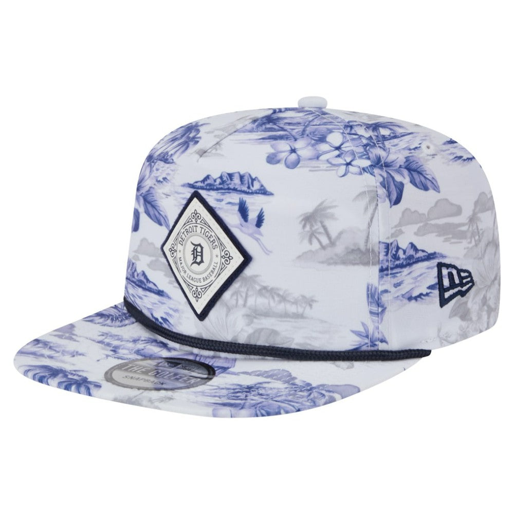 Detroit Tigers Printed Island Golfer Snapback Hat White | New Era