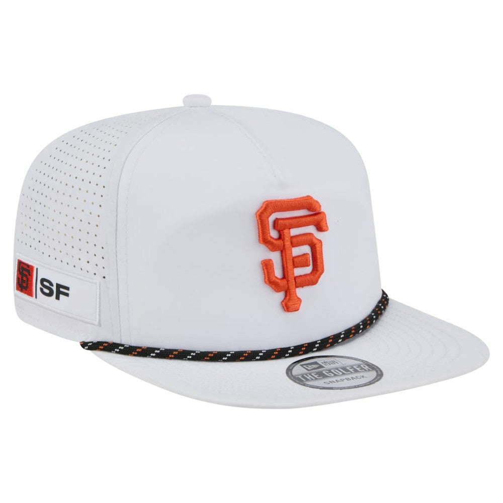 San Francisco Giants Perforated Golfer Snapback Hat White | New Era