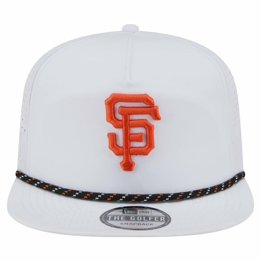San Francisco Giants Perforated Golfer Snapback Hat White | New Era