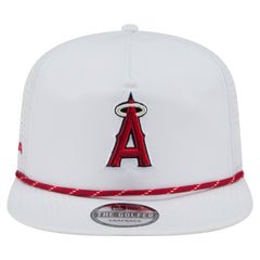 Los Angeles Angels Perforated Golfer Snapback Hat White | New Era