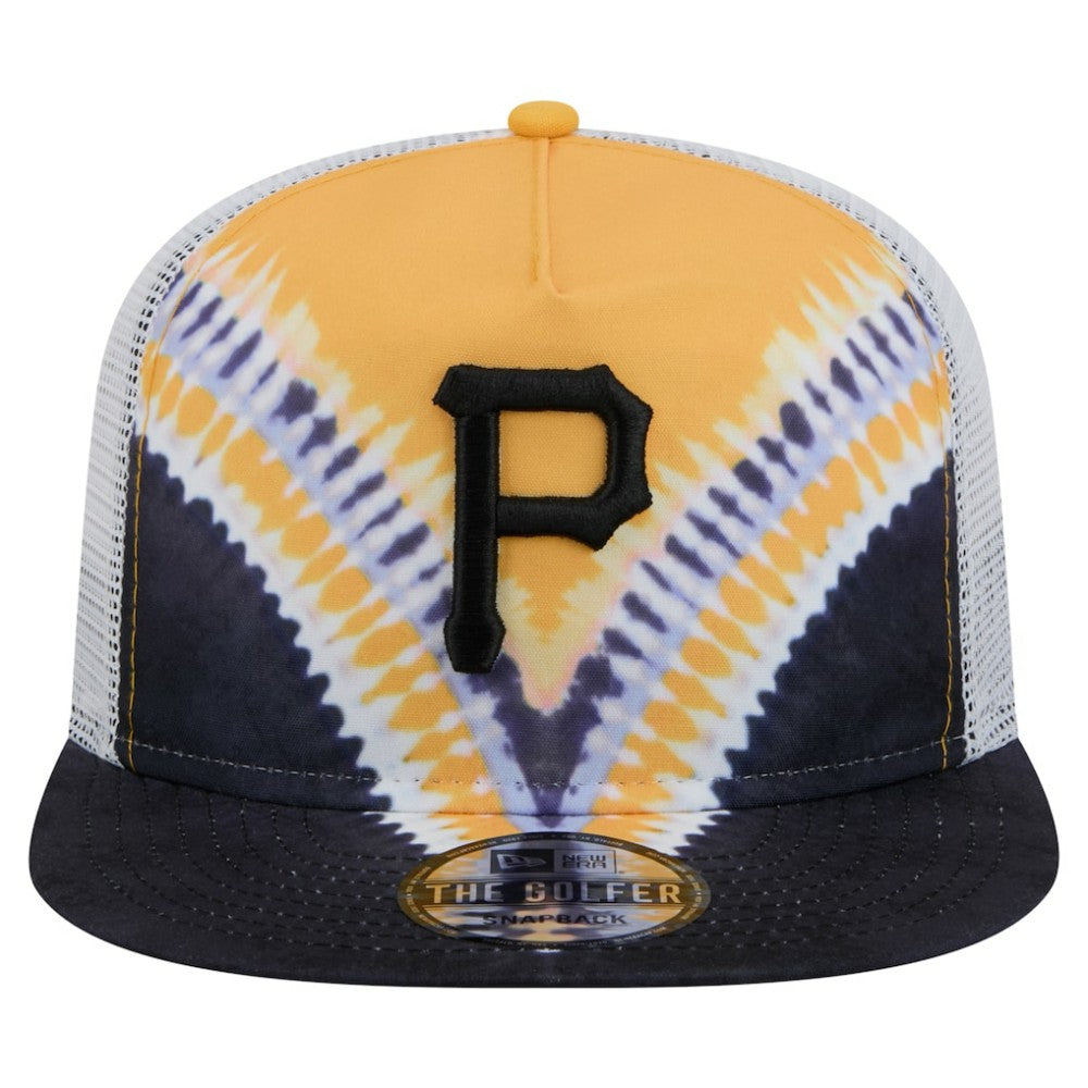 Pittsburgh Pirates Tie-Dye Golfer Trucker Adjustable Hat | New Era