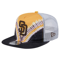 San Diego Padres Tie-Dye Golfer Trucker Adjustable Hat | New Era