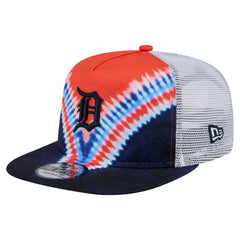 Detroit Tigers Tie-Dye Golfer Trucker Adjustable Hat | New Era