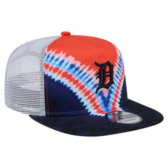 Detroit Tigers Tie-Dye Golfer Trucker Adjustable Hat | New Era