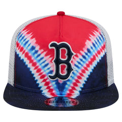 Boston Red Sox Tie-Dye Golfer Trucker Adjustable Hat | New Era