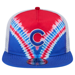 Chicago Cubs Tie-Dye Golfer Trucker Adjustable Hat | New Era