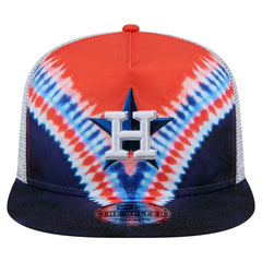 Houston Astros Tie-Dye Golfer Trucker Adjustable Hat | New Era