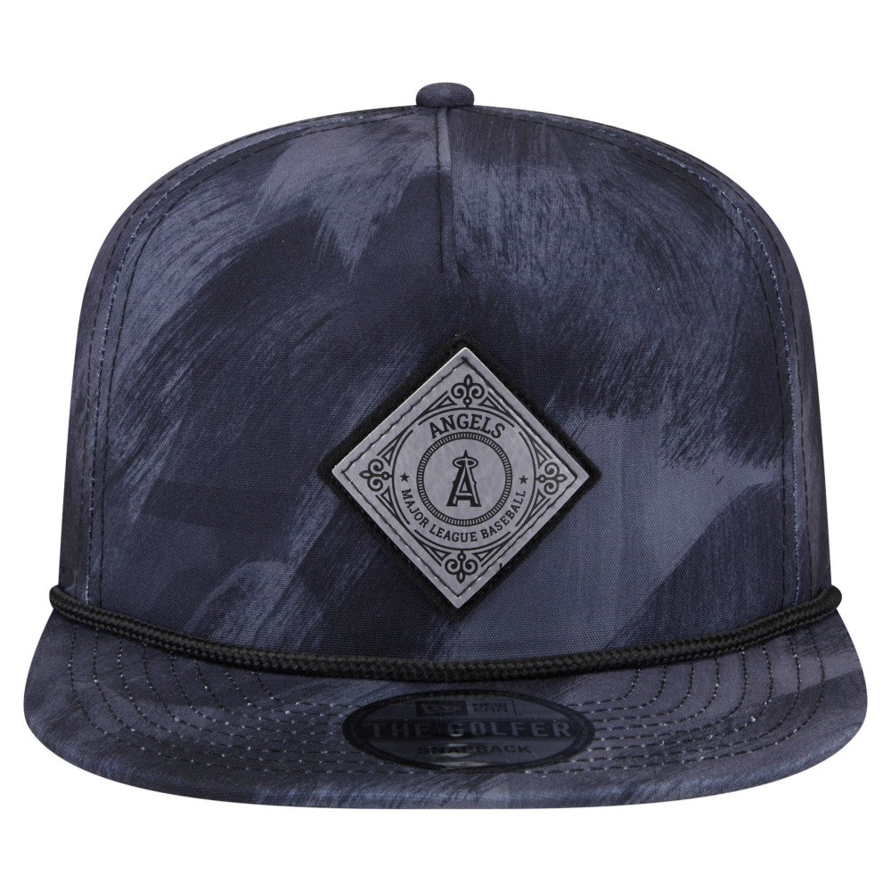 Los Angeles Angels Printed Golfer Snapback Hat Navy | New Era