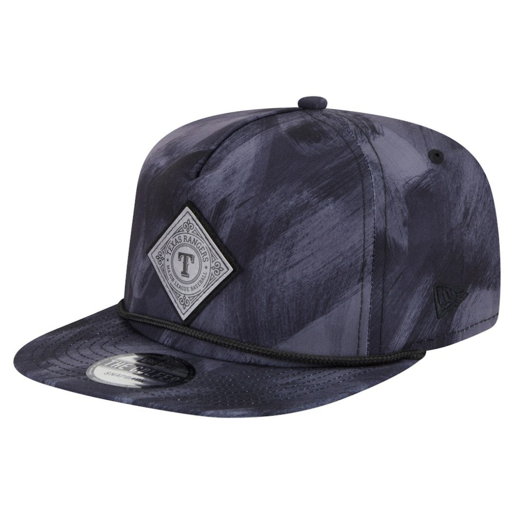 Texas Rangers Printed Golfer Snapback Hat Navy | New Era