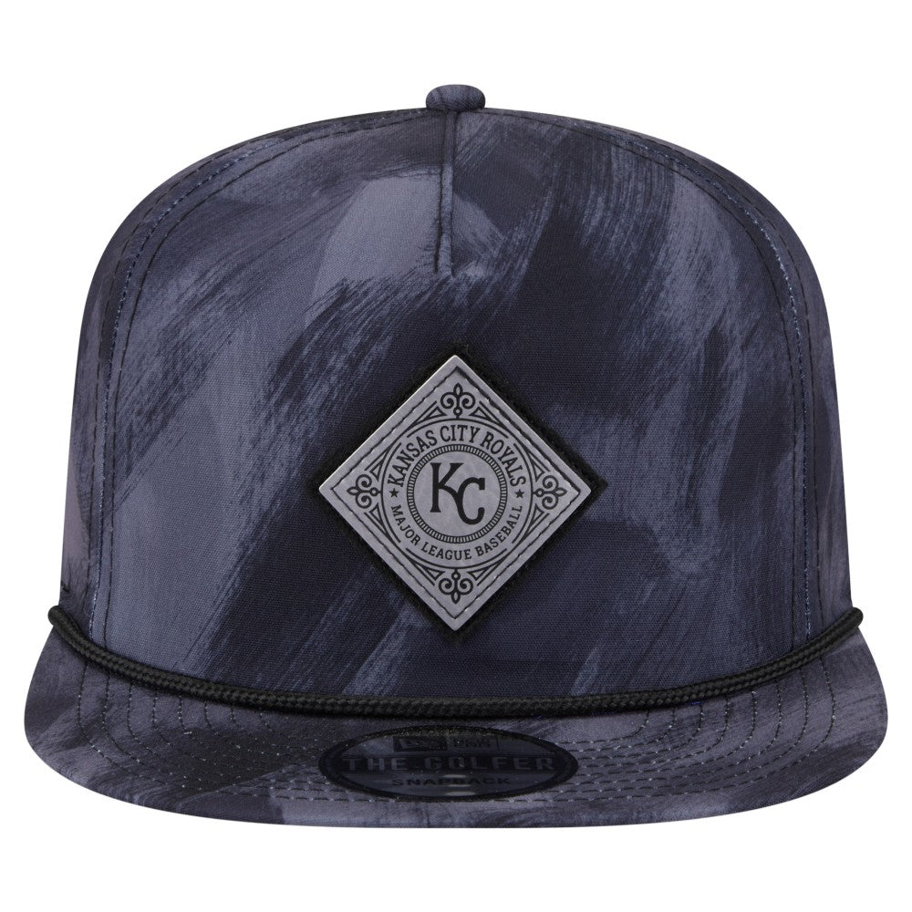 Kansas City Royals Printed Golfer Snapback Hat Navy | New Era