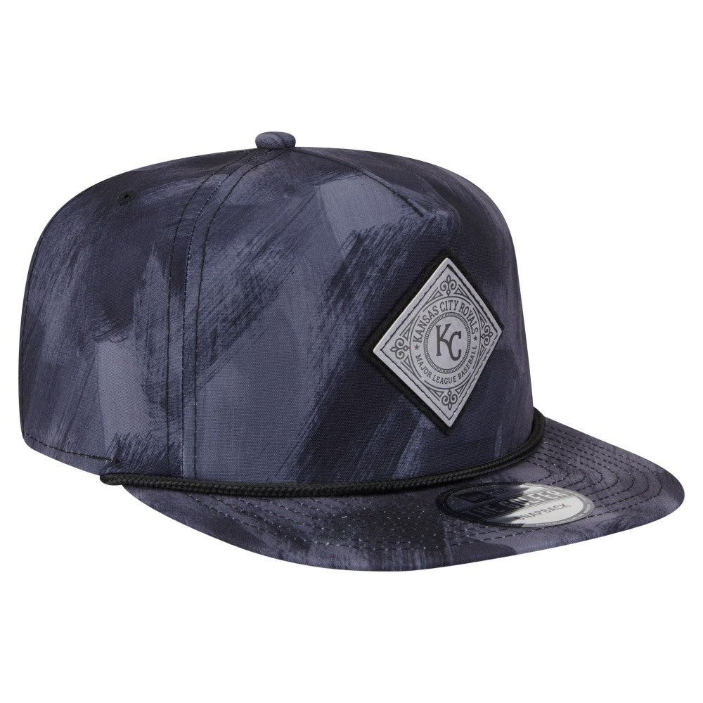 Kansas City Royals Printed Golfer Snapback Hat Navy | New Era