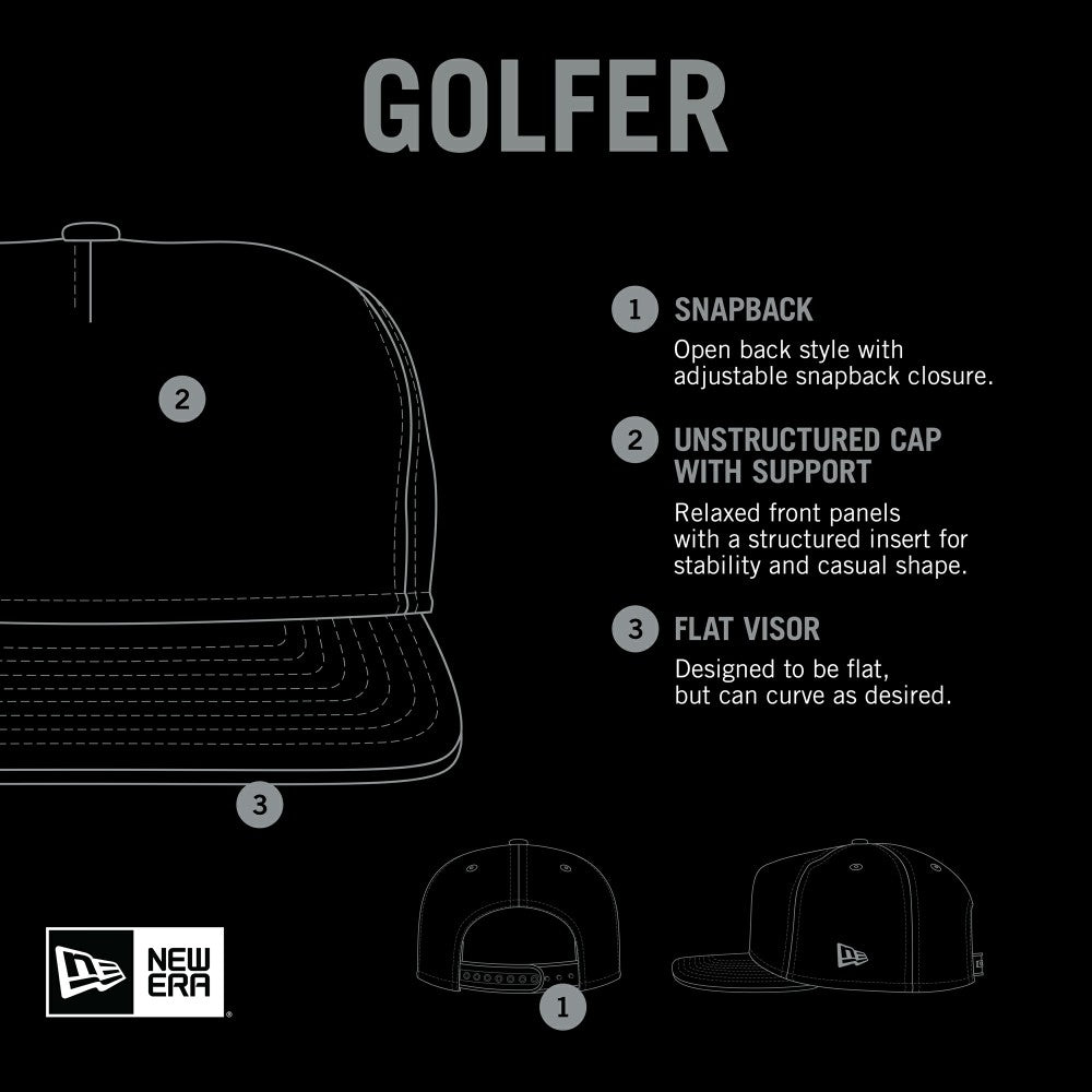 Kansas City Royals Printed Golfer Snapback Hat Navy | New Era