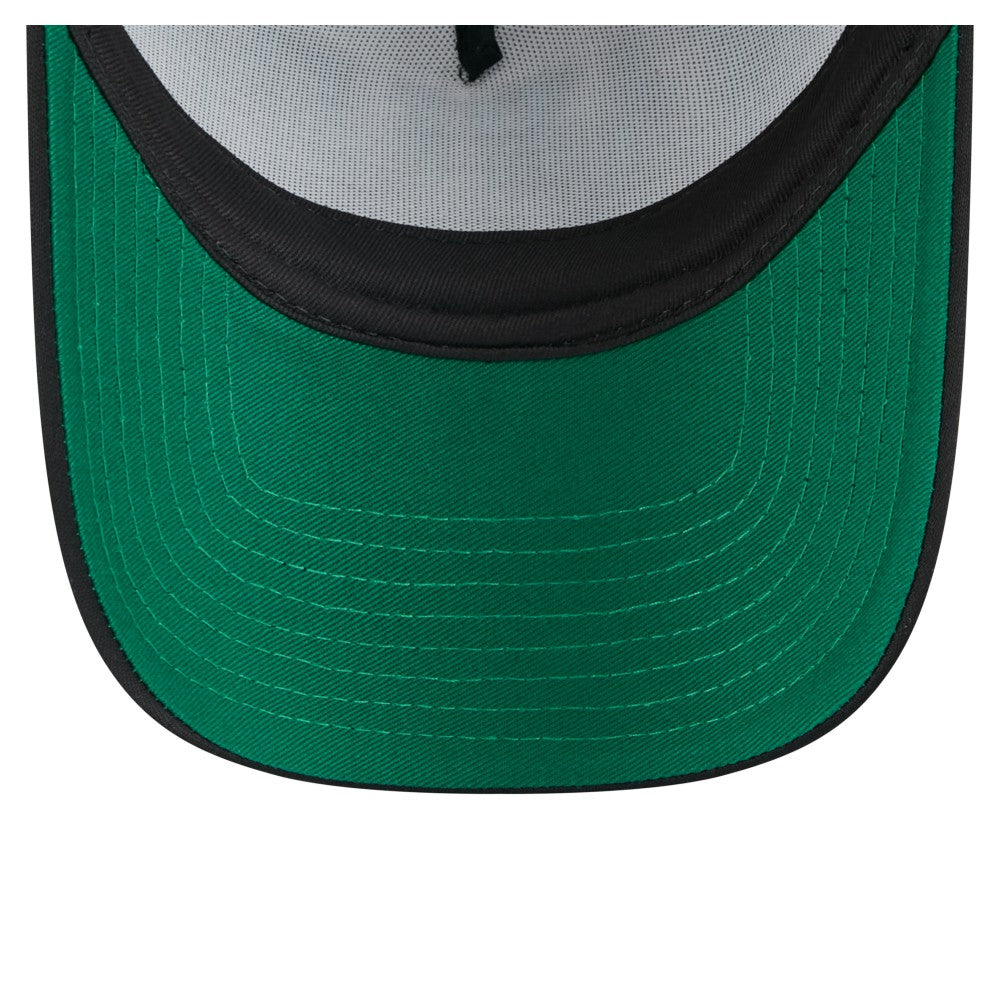 Miami Marlins Distressed 9FORTY A-Frame Adjustable Trucker Hat Black | New Era