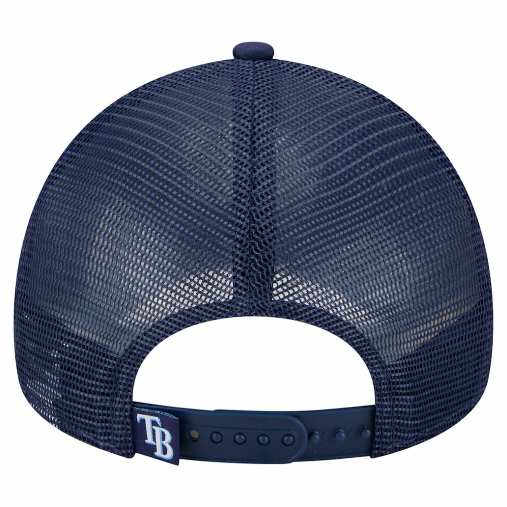 Tampa Bay Rays Distressed 9FORTY A-Frame Adjustable Trucker Hat Navy | New Era