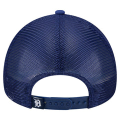 Detroit Tigers Distressed 9FORTY A-Frame Adjustable Trucker Hat White/Navy | New Era