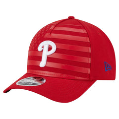 Philadelphia Phillies American Flag 9FORTY M-Crown A-Frame Adjustable Hat Red | New Era