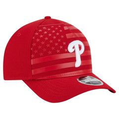 Philadelphia Phillies American Flag 9FORTY M-Crown A-Frame Adjustable Hat Red | New Era