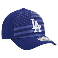 Los Angeles Dodgers American Flag 9FORTY M-Crown A-Frame Adjustable Hat Royal | New Era