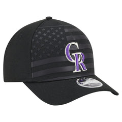 Colorado Rockies American Flag 9FORTY M-Crown A-Frame Adjustable Hat Black | New Era