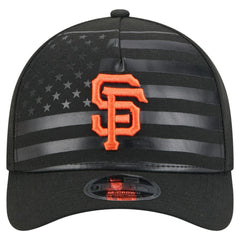 San Francisco Giants American Flag 9FORTY M-Crown A-Frame Adjustable Hat Black | New Era