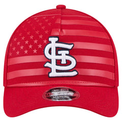 St. Louis Cardinals American Flag 9FORTY M-Crown A-Frame Adjustable Hat Red | New Era