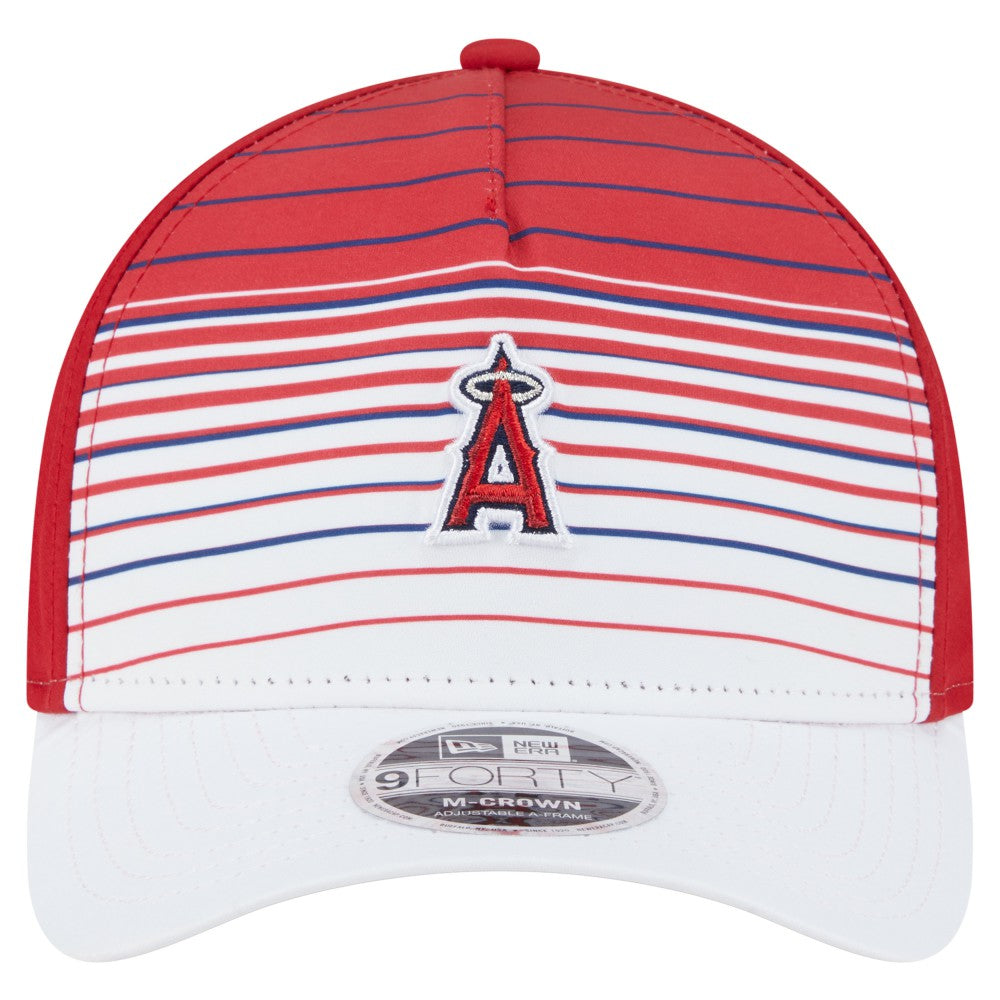 Los Angeles Angels Gradient 9FORTY M-Crown Adjustable Hat Red | New Era