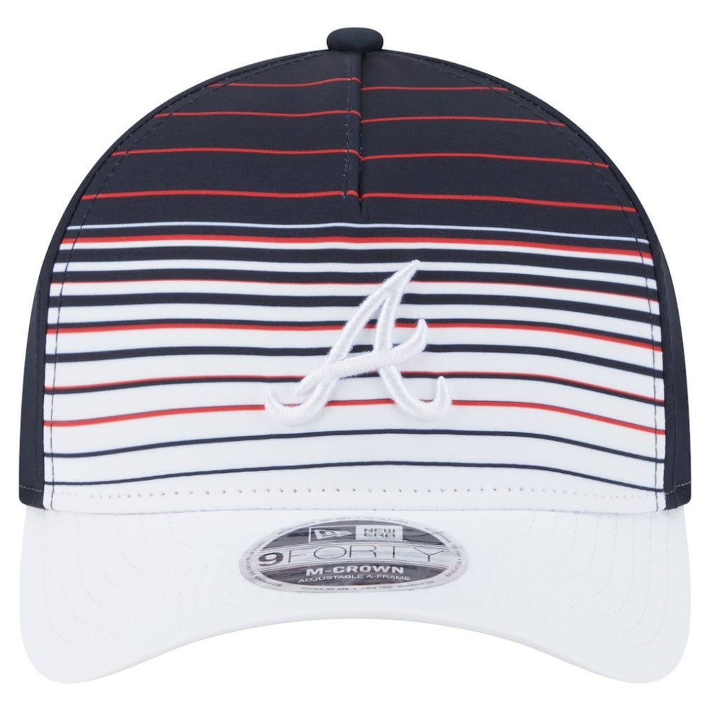 Atlanta Braves Gradient 9FORTY M-Crown Adjustable Hat Navy | New Era