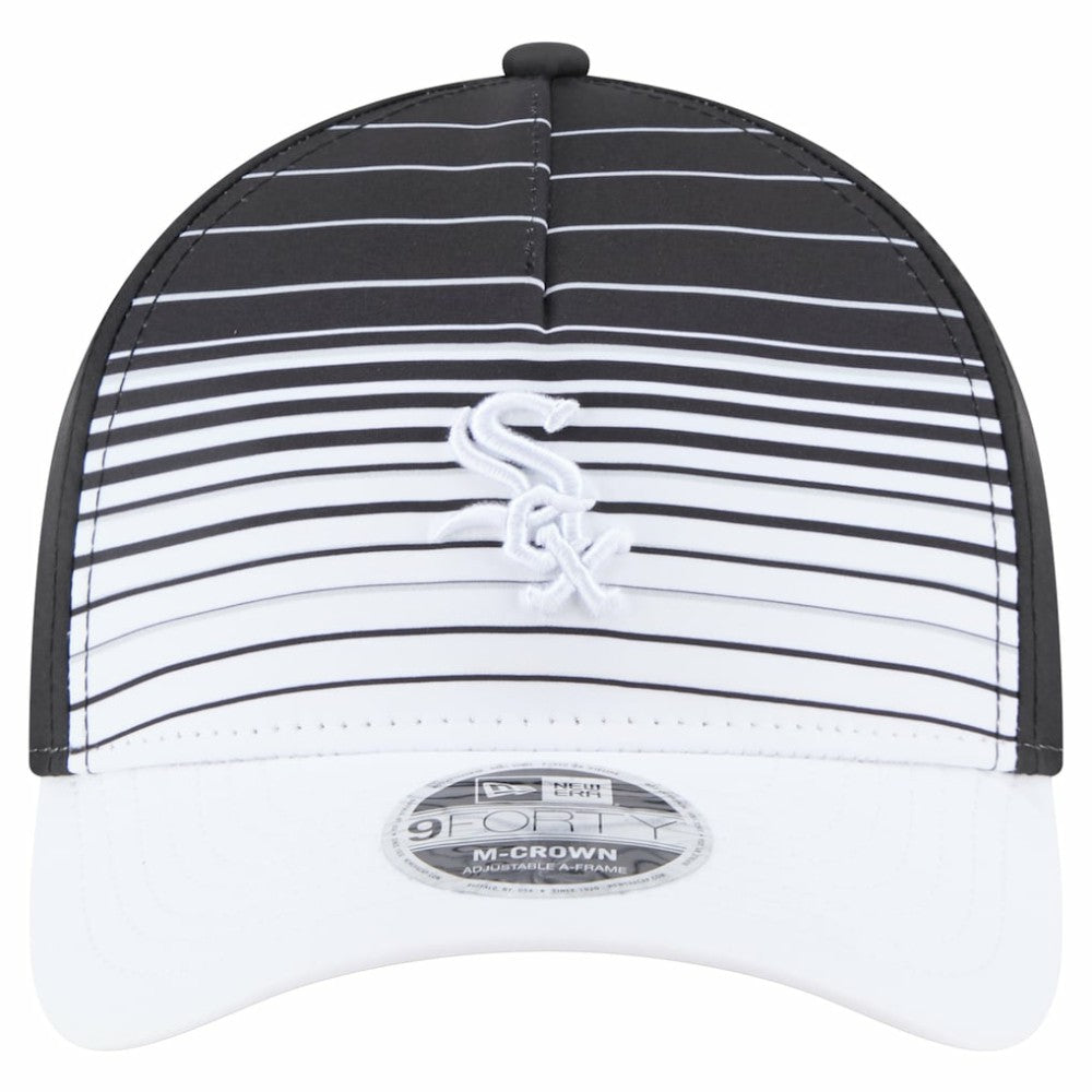 Chicago White Sox Gradient 9FORTY M-Crown Adjustable Hat Black | New Era