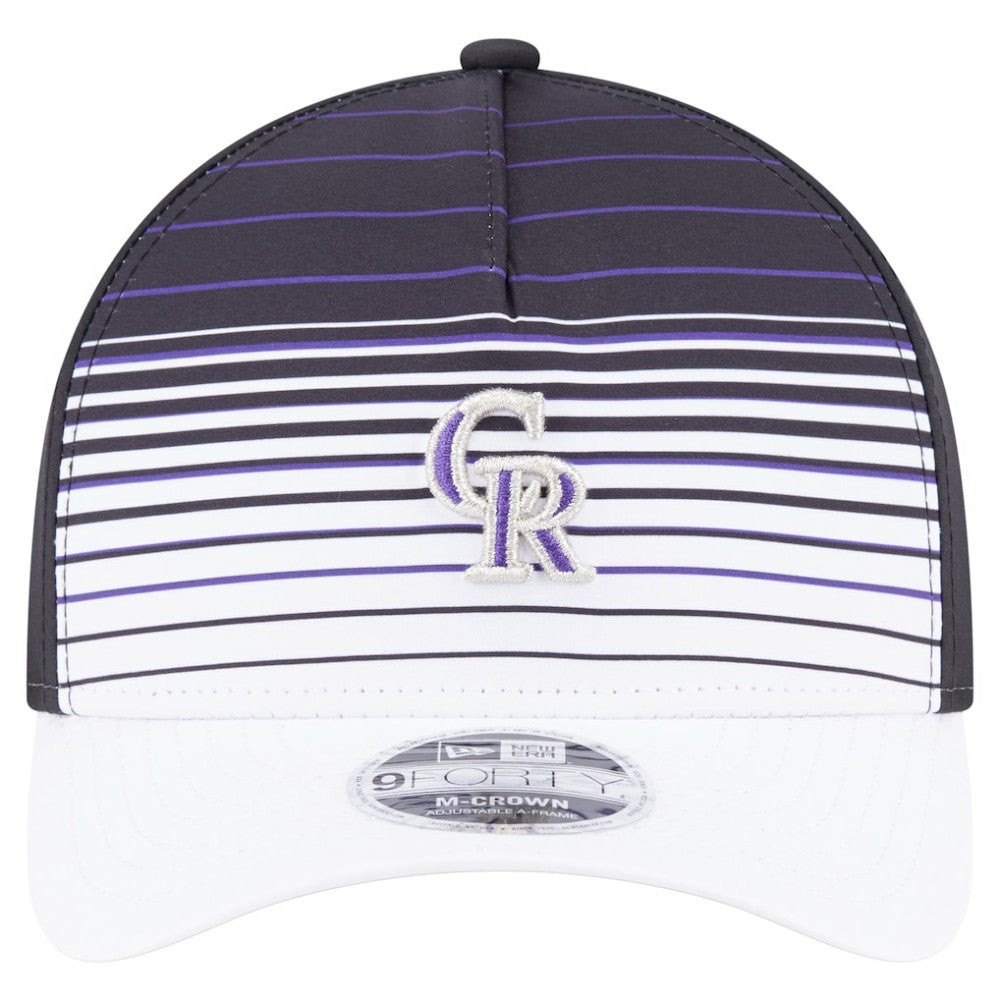Colorado Rockies Gradient 9FORTY M-Crown Adjustable Hat Black | New Era