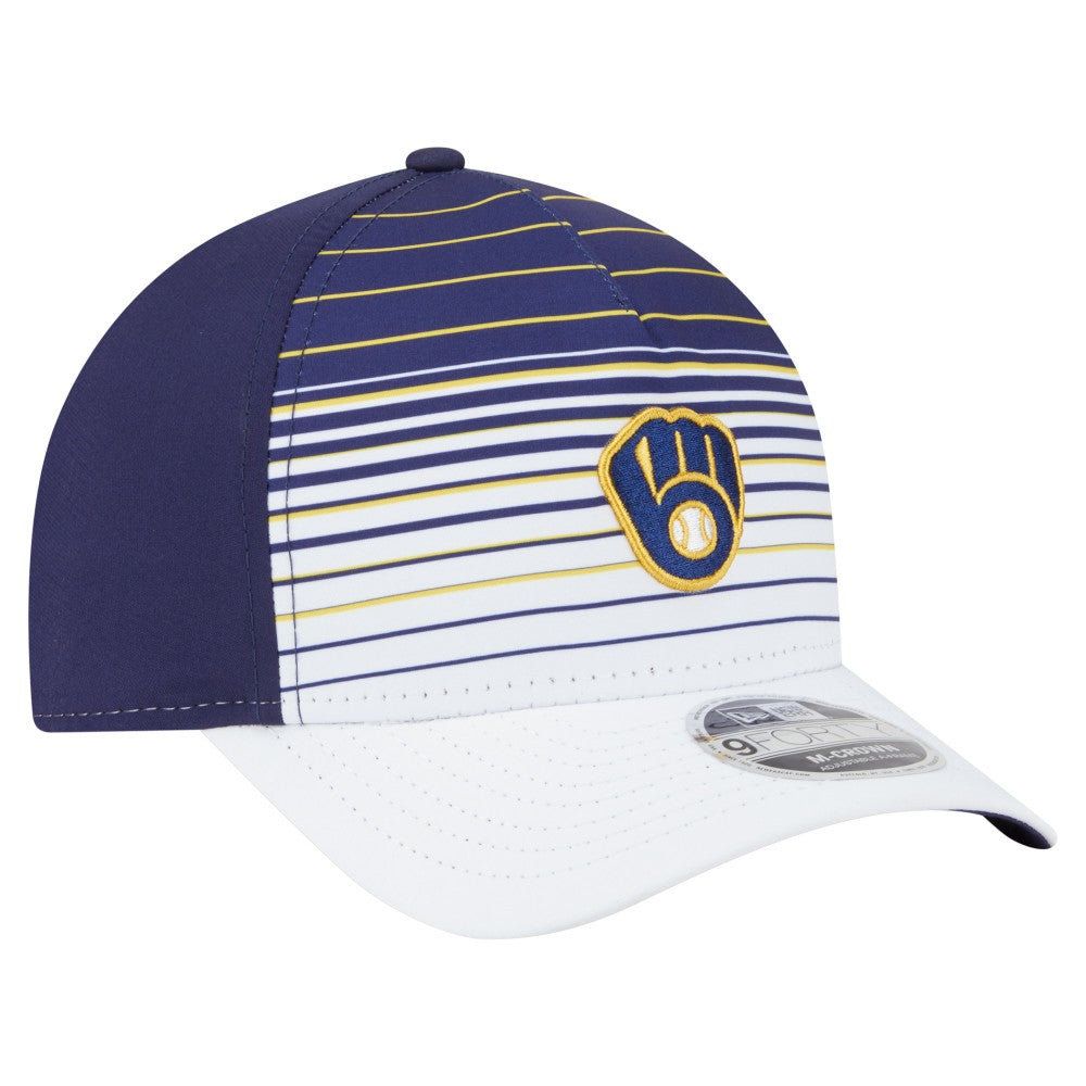 Milwaukee Brewers Gradient 9FORTY M-Crown Adjustable Hat Navy | New Era