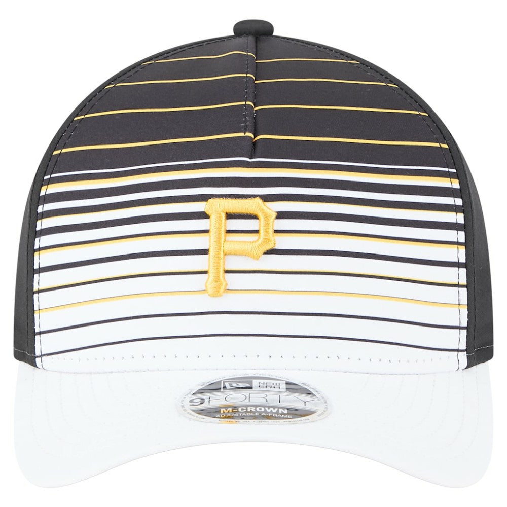 Pittsburgh Pirates Gradient 9FORTY M-Crown Adjustable Hat Black | New Era