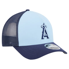 Los Angeles Angels 2-Tone Color Pack 9FORTY M-Crown A-Frame Adjustable Hat Light Blue/Navy | New Era