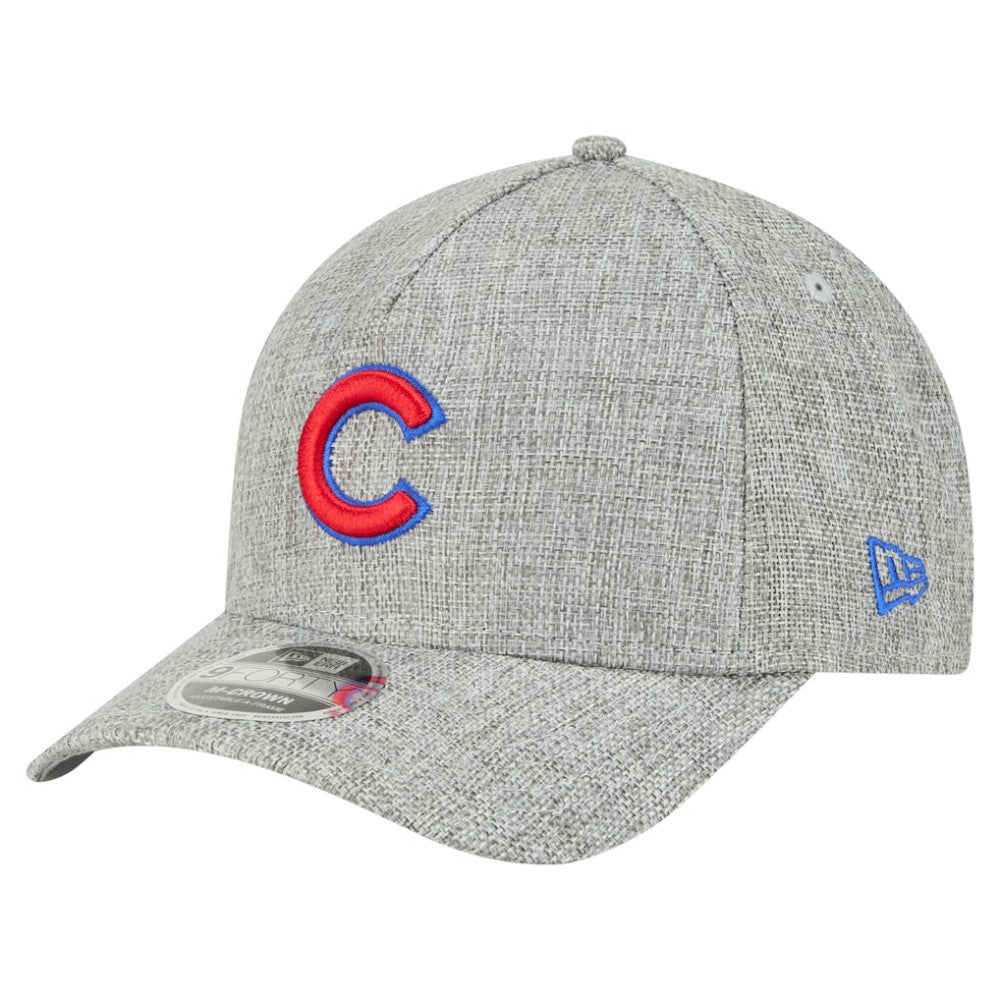 Chicago Cubs Cotton Weave M-Crown A-Frame 9FORTY Adjustable Hat Gray | New Era