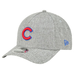 Chicago Cubs Cotton Weave M-Crown A-Frame 9FORTY Adjustable Hat Gray | New Era