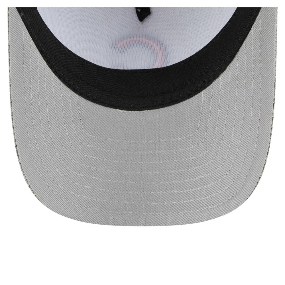 Chicago Cubs Cotton Weave M-Crown A-Frame 9FORTY Adjustable Hat Gray | New Era