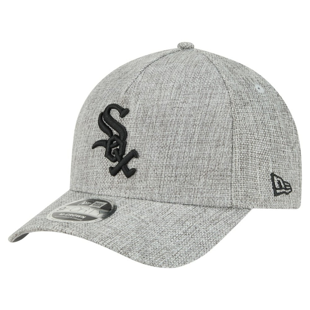 Chicago White Sox Cotton Weave M-Crown A-Frame 9FORTY Adjustable Hat Gray | New Era