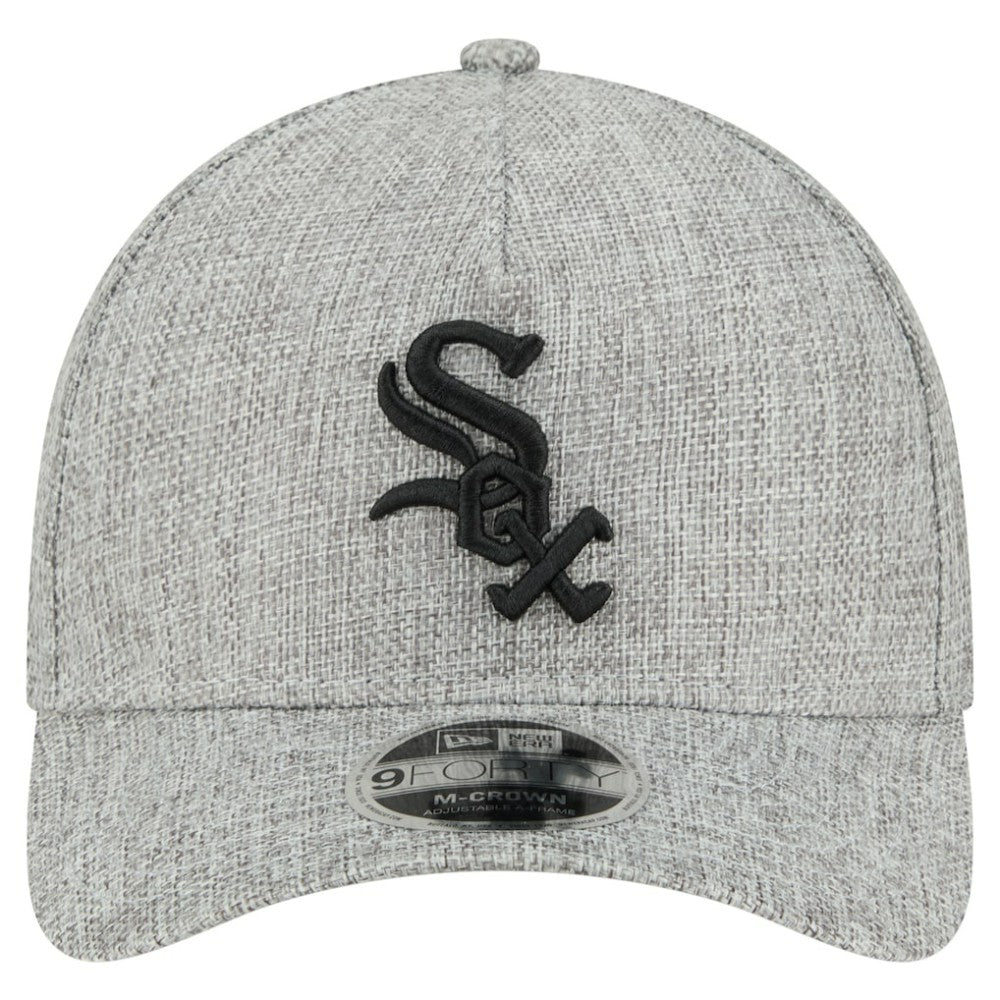 Chicago White Sox Cotton Weave M-Crown A-Frame 9FORTY Adjustable Hat Gray | New Era