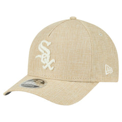 Chicago White Sox Cotton Weave M-Crown A-Frame 9FORTY Adjustable Hat Beige | New Era