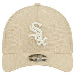 Chicago White Sox Cotton Weave M-Crown A-Frame 9FORTY Adjustable Hat Beige | New Era