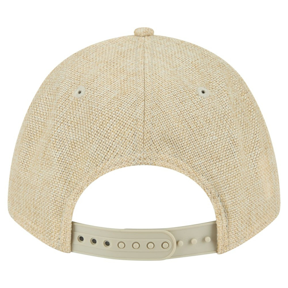 Atlanta Braves Cotton Weave M-Crown A-Frame 9FORTY Adjustable Hat Beige | New Era