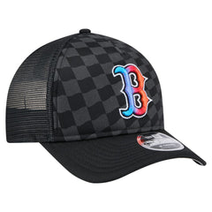 Boston Red Sox Gradient 9FORTY A-Frame M-Crown Trucker Adjustable Hat Black | New Era