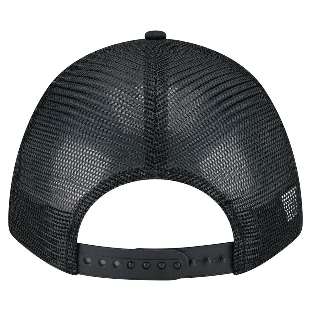 Chicago Cubs Gradient 9FORTY A-Frame M-Crown Trucker Adjustable Hat Black | New Era