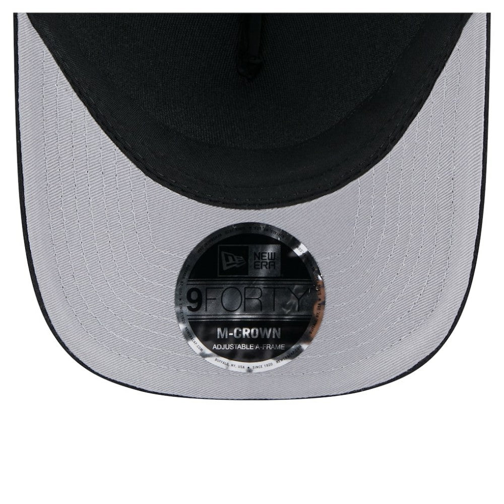 Chicago Cubs Gradient 9FORTY A-Frame M-Crown Trucker Adjustable Hat Black | New Era