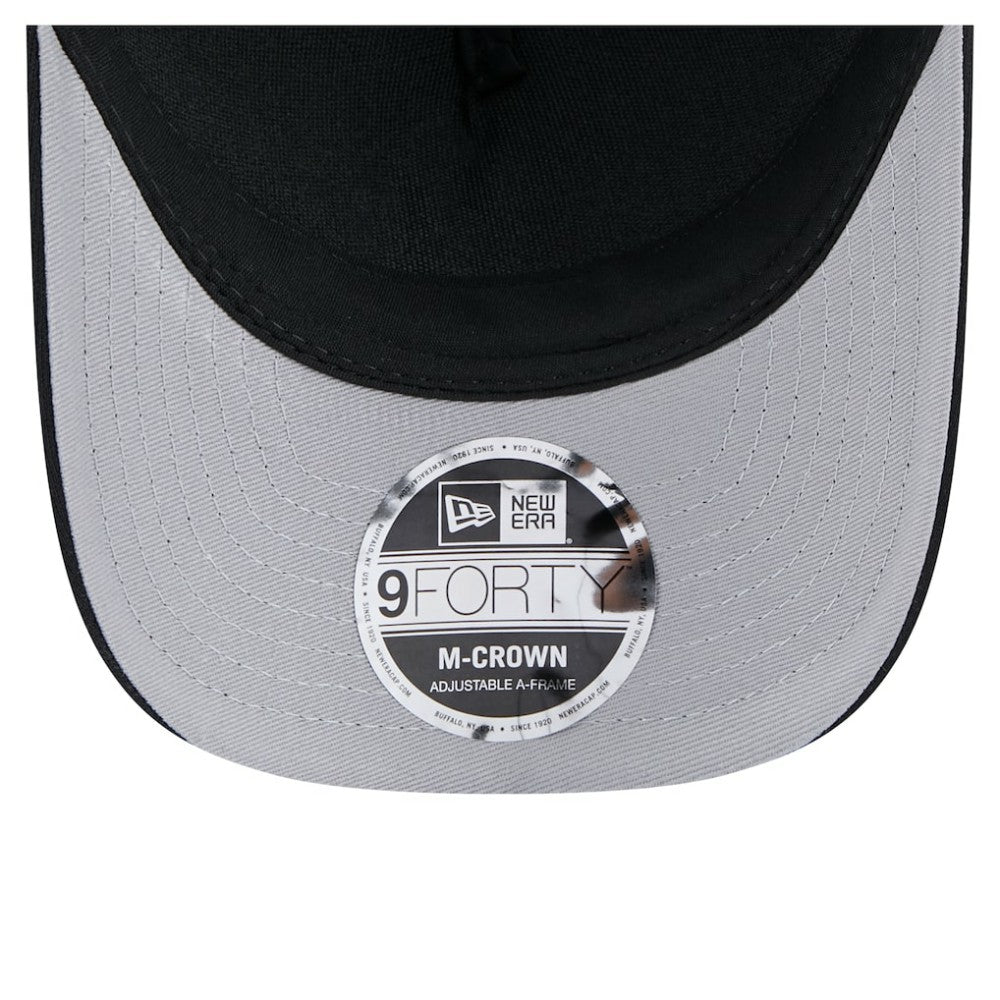 Atlanta Braves Gradient 9FORTY A-Frame M-Crown Trucker Adjustable Hat Black | New Era