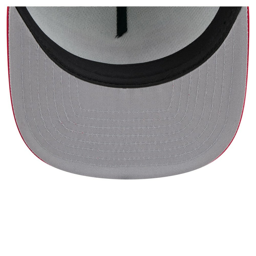 Atlanta Braves Retro Script Trucker 9FIFTY Snapback Hat White/Red | New Era