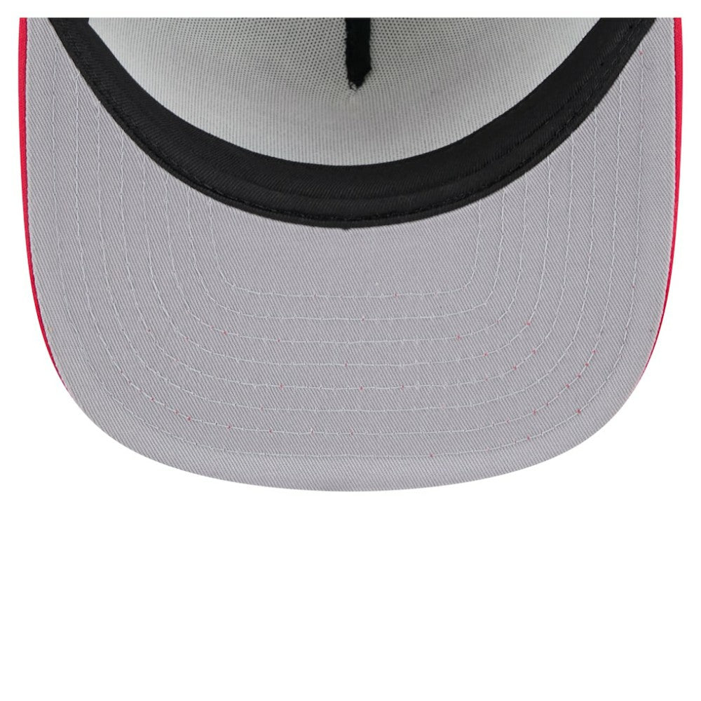 Boston Red Sox Retro Script Trucker 9FIFTY Snapback Hat White/Red | New Era