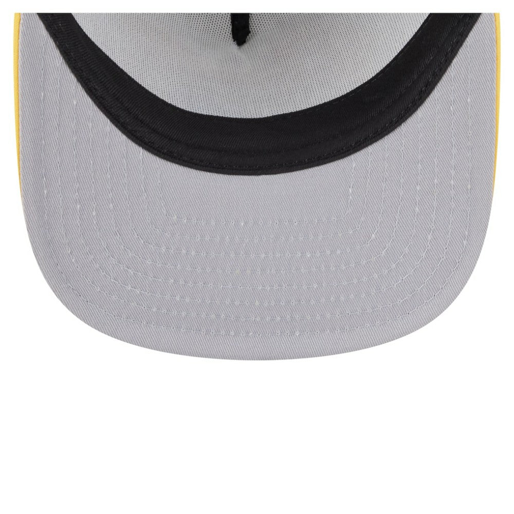 Pittsburgh Pirates Retro Script Trucker 9FIFTY Snapback Hat White/Gold | New Era