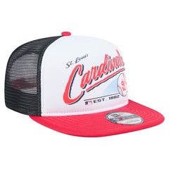 St. Louis Cardinals Retro Script 9FIFTY Snapback Hat White/Red | New Era
