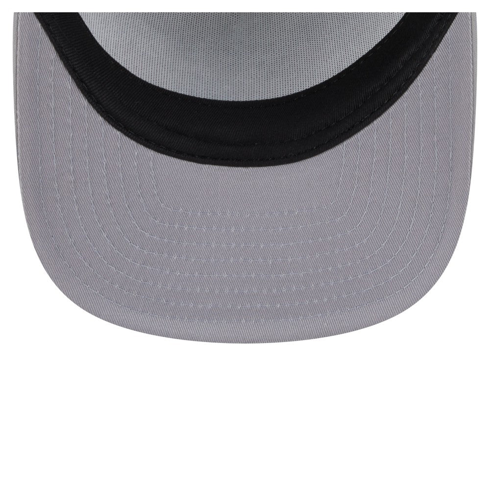 Los Angeles Dodgers Retro Script Trucker 9FIFTY Snapback Hat White/Gray | New Era