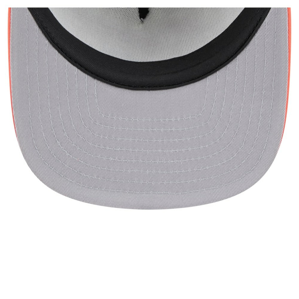 Houston Astros Retro Script Trucker 9FIFTY Snapback Hat White/Orange | New Era